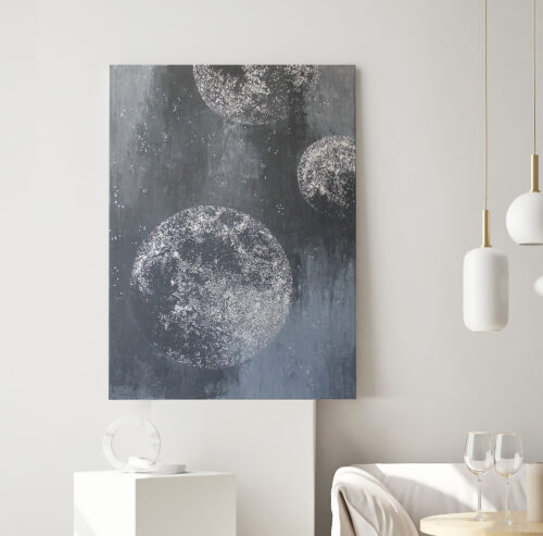 second image preview of Bild “Silver planets”