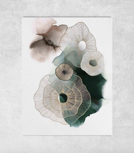 image preview of Bild “Emerald Golden Molecules”