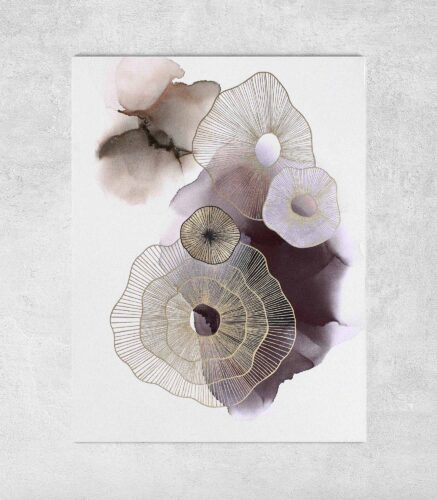 image preview of Bild “Purple Golden Molecules”