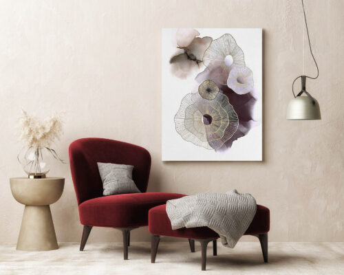 second image preview of Bild “Purple Golden Molecules”
